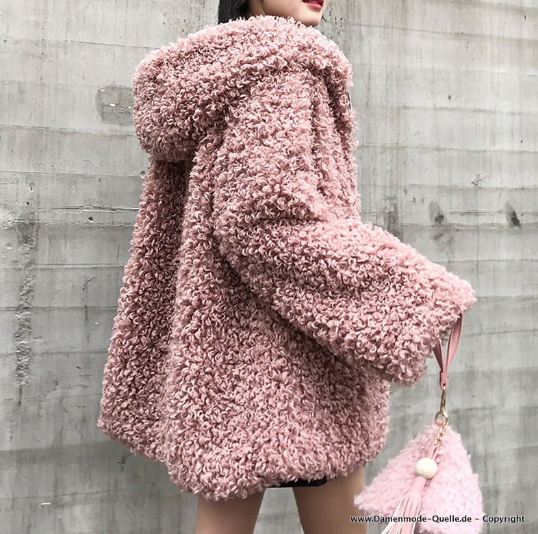 Damen jacke plüsch Clearance