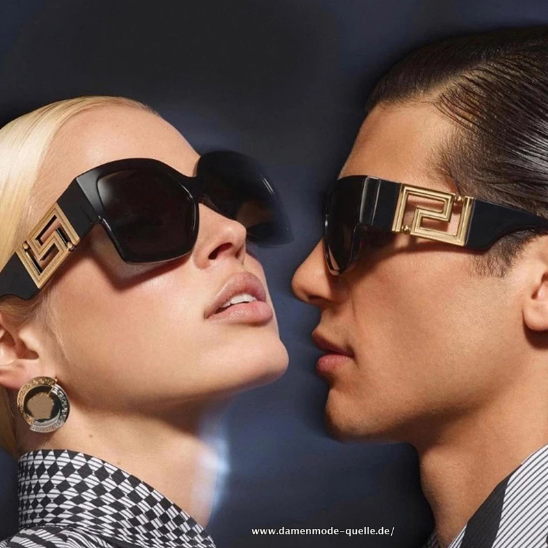 2023 Klassische Stil Sonnenbrille Vintage mit Großen Rahmen