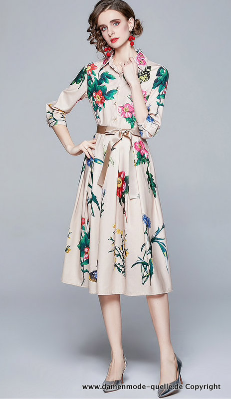 A Linie Pettycoat Style Sommerkleid mit Schmetterlinge