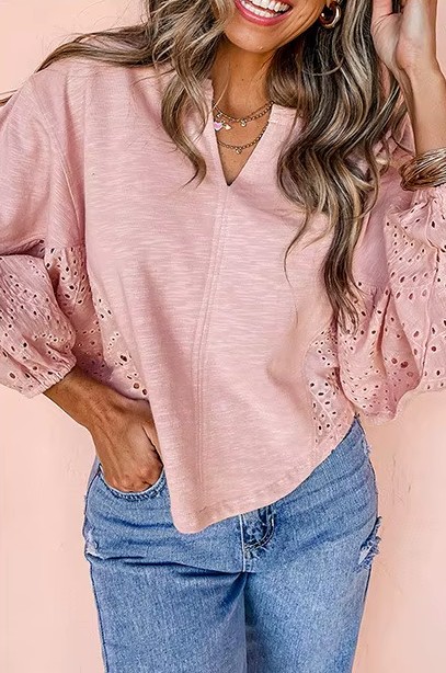 Baumwoll Damen Tunika Dagny in Rosa