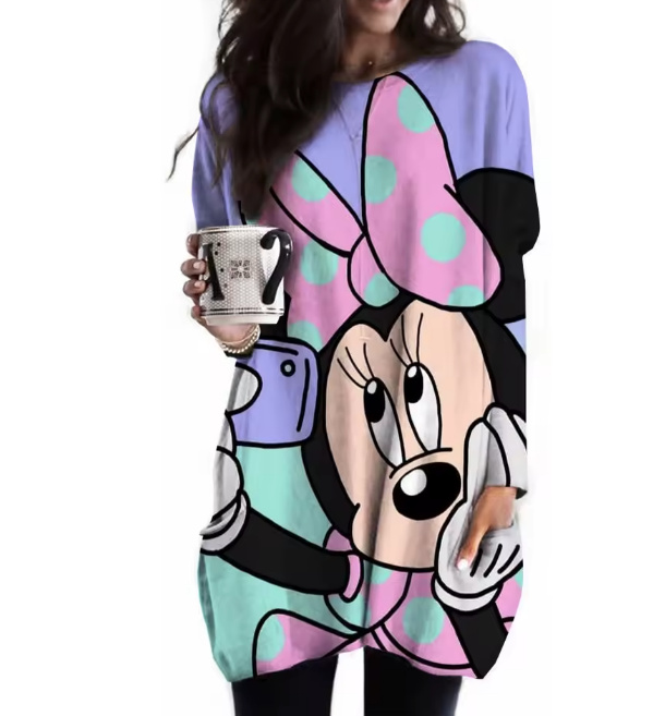 Disney Damen Long Shirt Abagail Lila