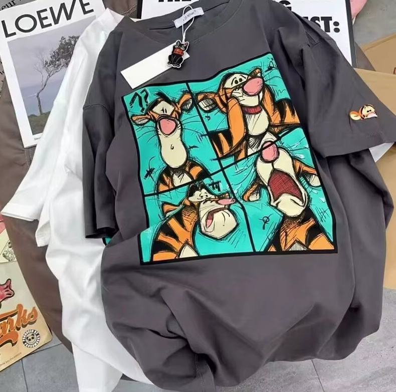 Disney Tigger T Shirt 2025 für Damen Grau