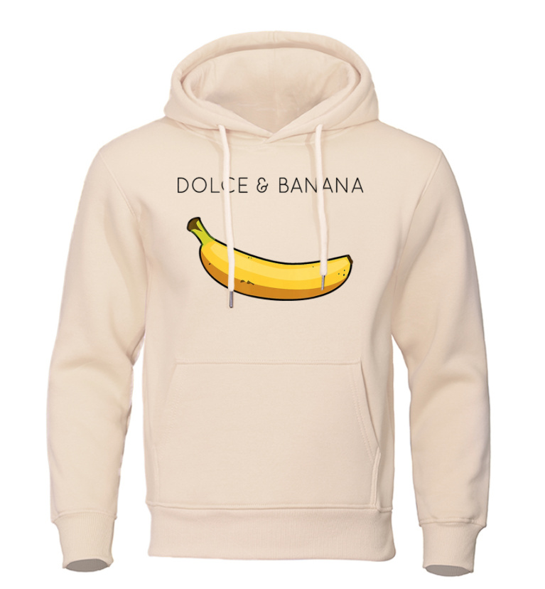 Dolce & Banana Herren Hoodie in Creme
