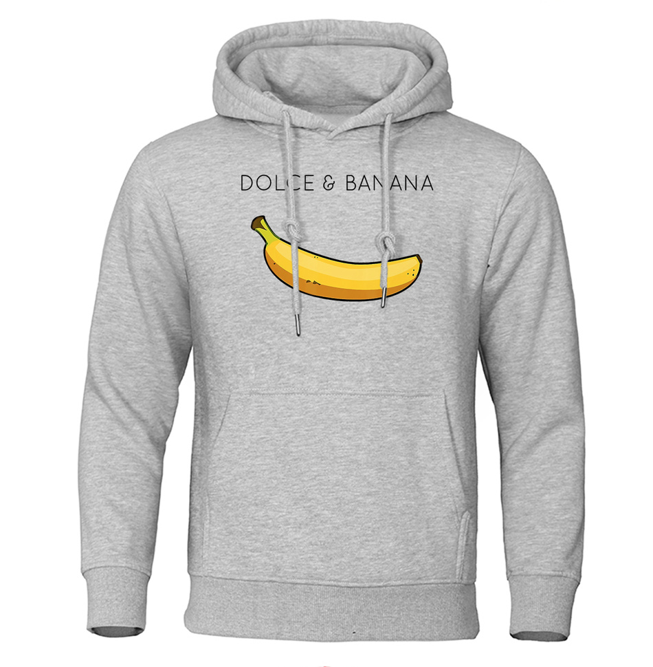Dolce & Banana Herren Hoodie in Silber