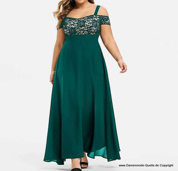 Empire Kleid 2023 Elegant Abendkleid in Grün