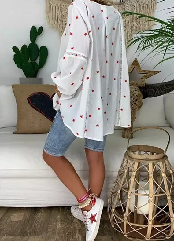 Fashion Tunika 2025 in Weiß mit Strenchen bis 5XL