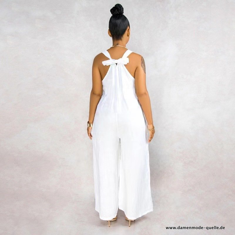 Garten und Freizeit Jumpsuit Busteblume weiß