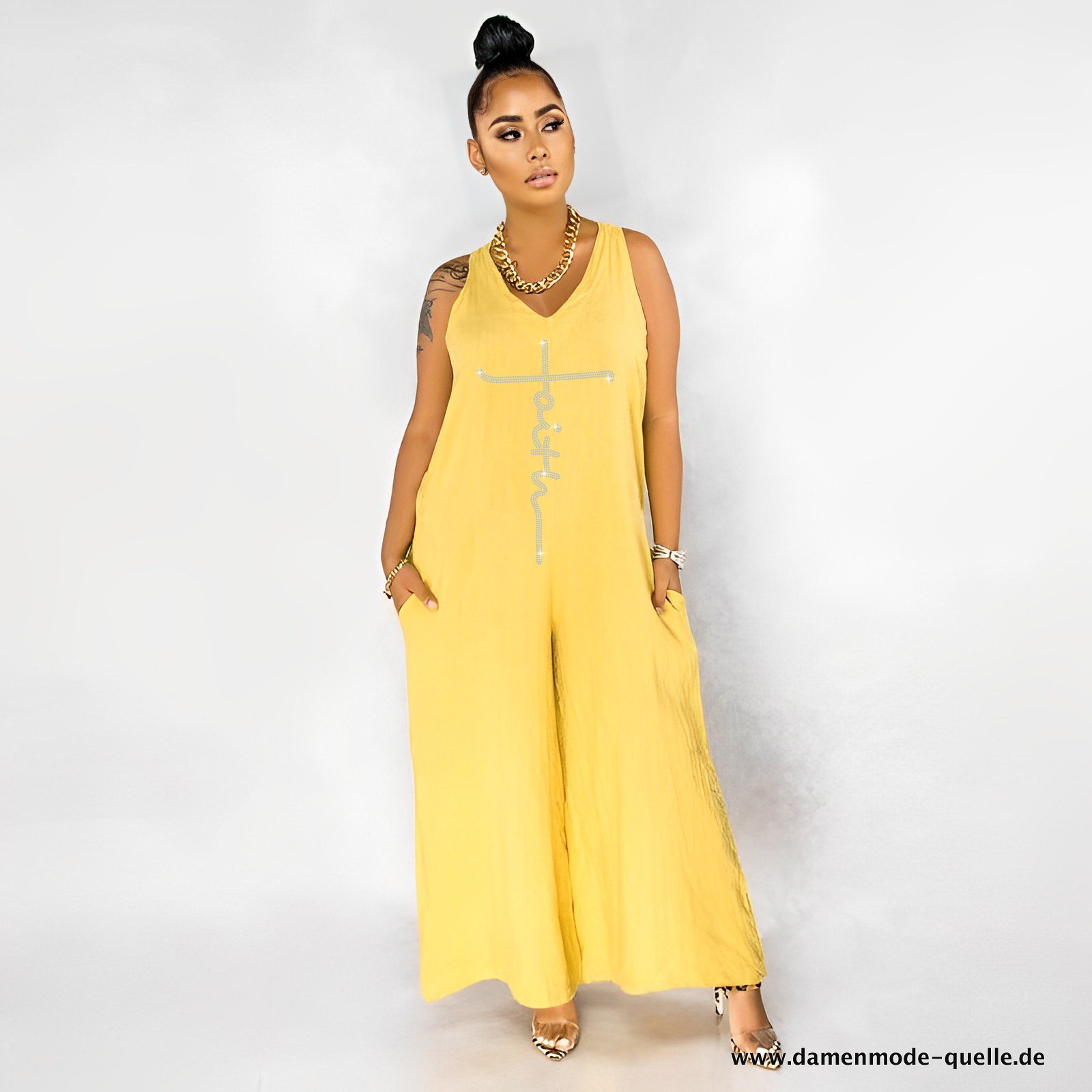 Garten und Freizeit Jumpsuit Löwenzahn Gelb