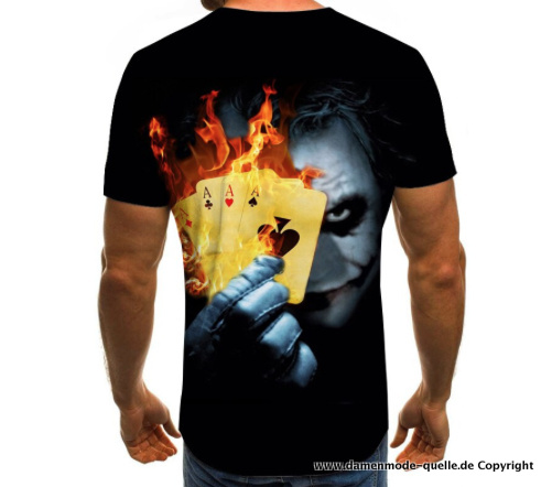 Joker Print Herren Sommer T-Shirt für Herren