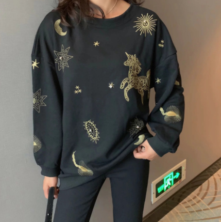 Lady Pullover Damen Print Sweatshirt