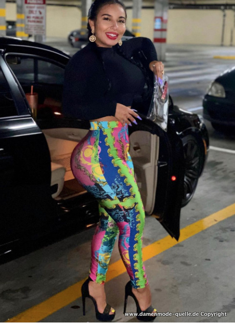 Multicolor Print Damen Leggings 2021