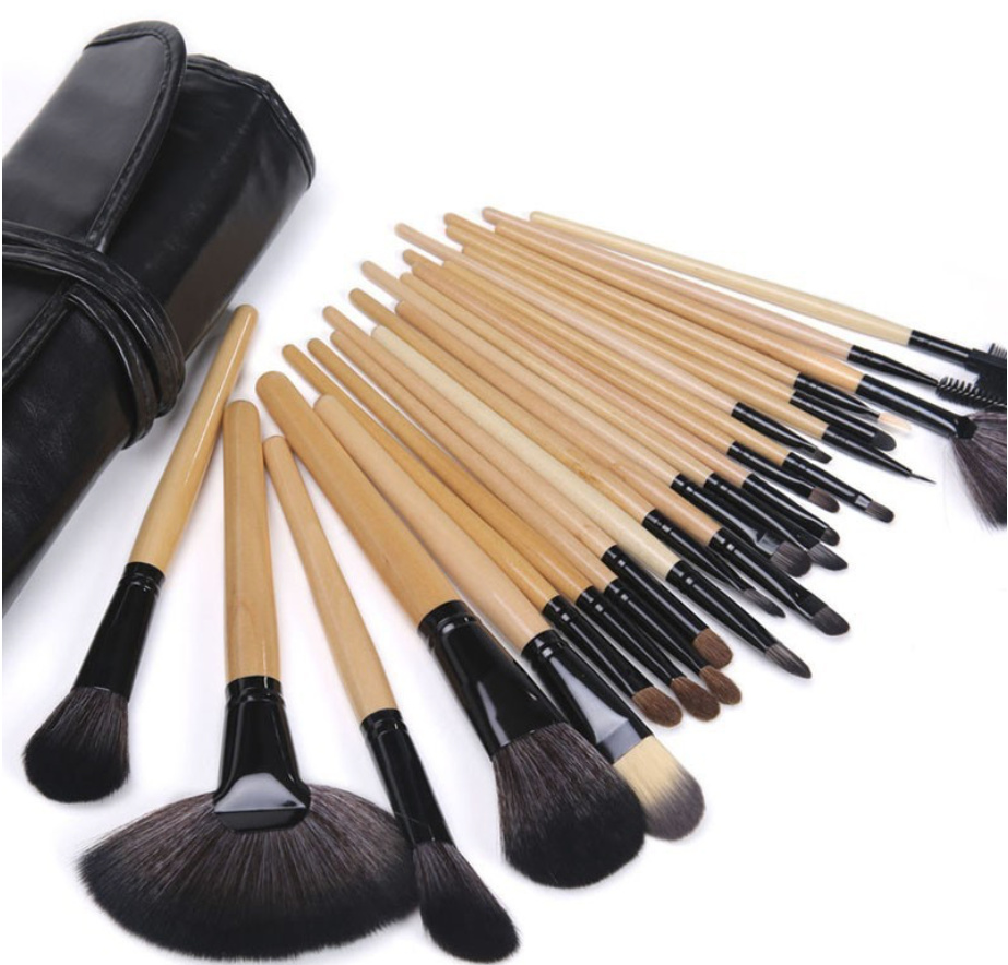 Profi Make-Up Pinsel Set 24 Teilig mit Tasche