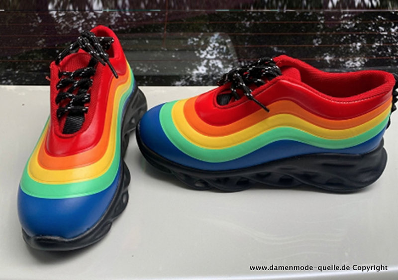 Regenbogen Schuhe Turnschuhe für Damen Online