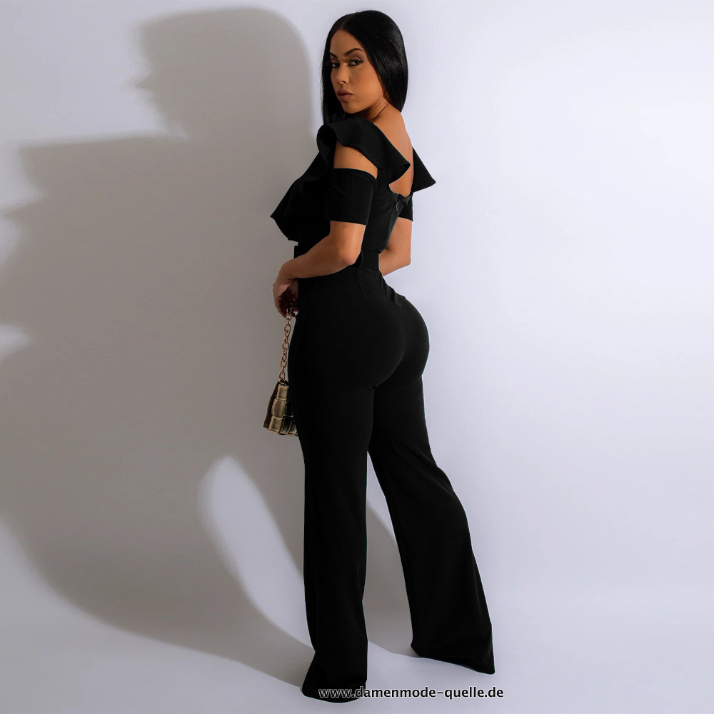 Schwarzer Damen Jumpsuit 