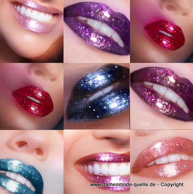 Shimmer Shiny Glitter Lippenstift Palette 7 Farben