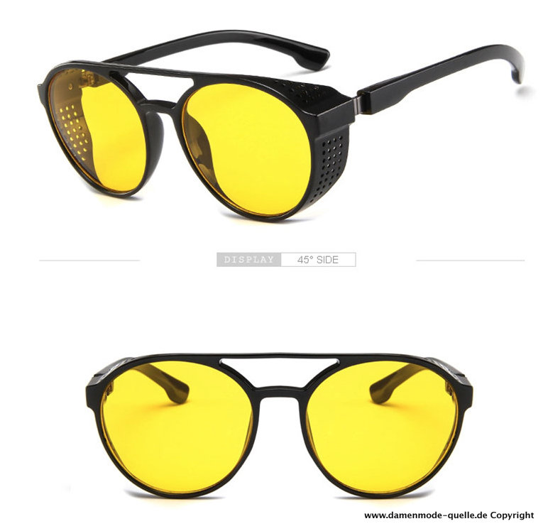 Steampunk Herren Sonnenbrille in Retro Style versch Farben