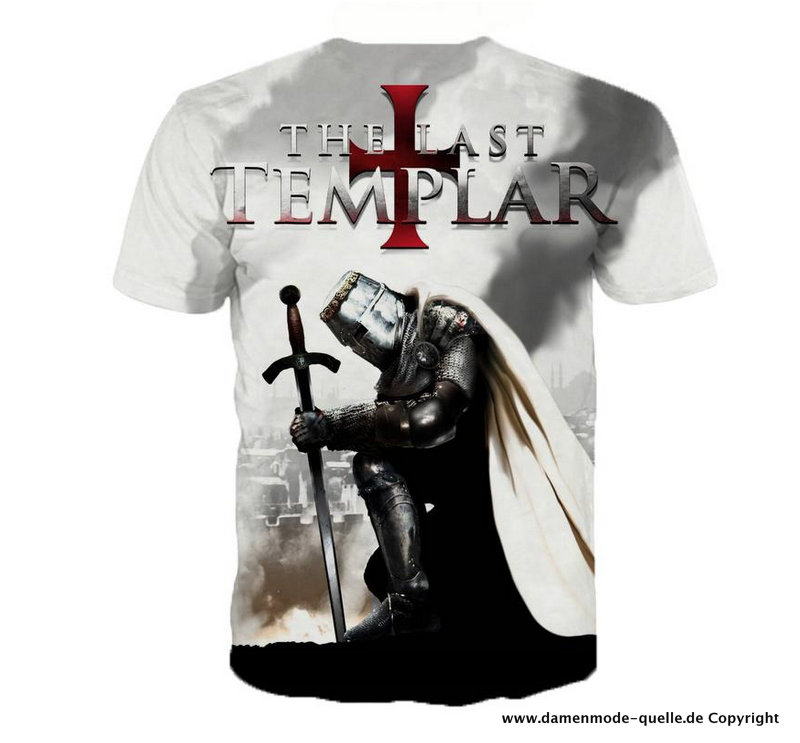 The Last Templar Herren Sommershirt in Weiß