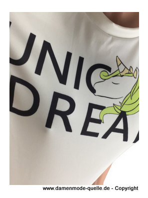 Unicorn Dream Print Sommer Shirt 
