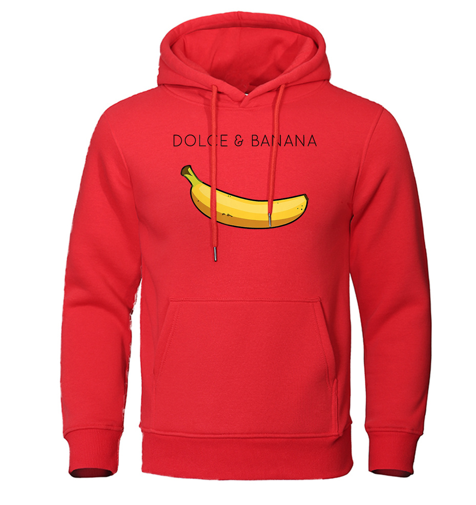 Unisex Dolce & Banana Hoodie in Rot