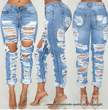 Zerrissene Jeans für Damen Cool