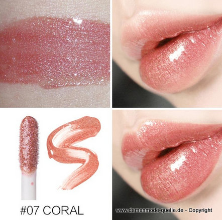 Glitzer Lipgloss Feuchtigkeitsspendend - 07 Coral