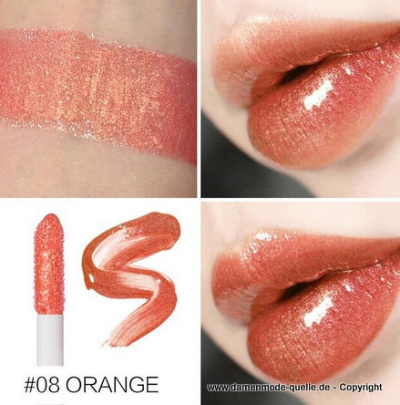 Glitzer Lipgloss Feuchtigkeitsspendend - 08 Orange