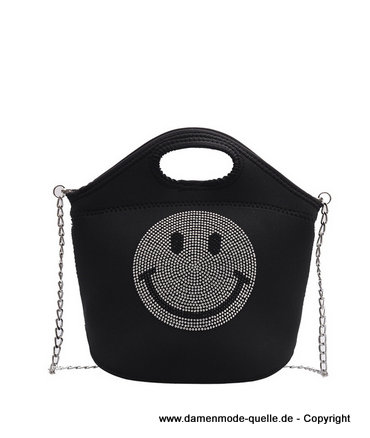 Smiley Strass Handtasche 