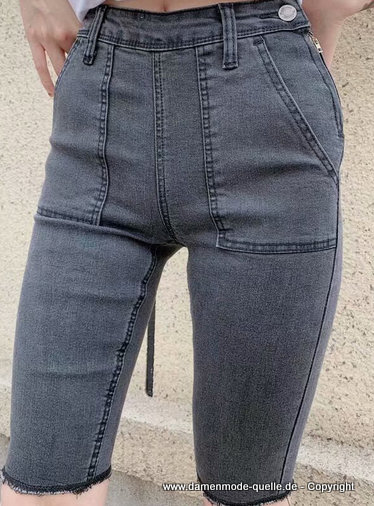 Knielanges Sommer Jeans 