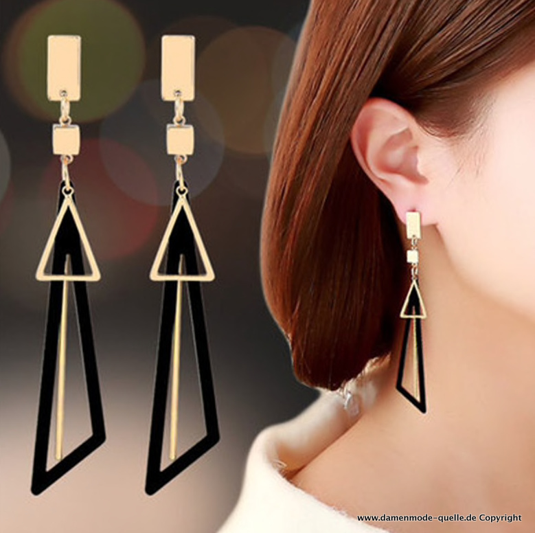 Lange Geometrische Ohrringe Für Damen Modeschmuck