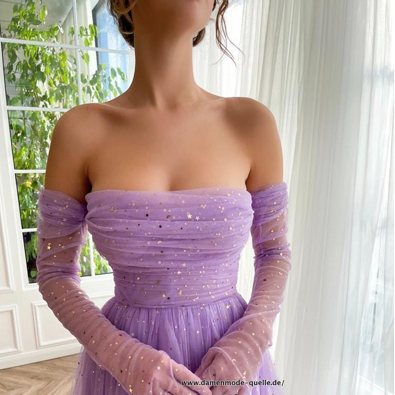 Schulterfreies Abendkleid 2023 Sexy Maxikleid Bankett Kleid
