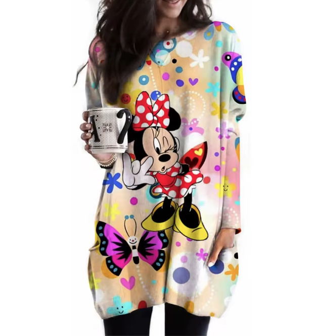Disney Damen Long Shirt Abagail Bunt