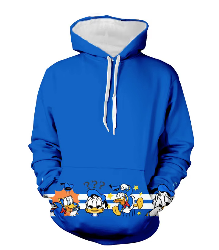 Unisex Cartoon Disney Hoodie in Navyblau