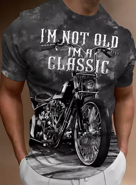 Herren Kurzarm Sommer Shirt Anais in Grau