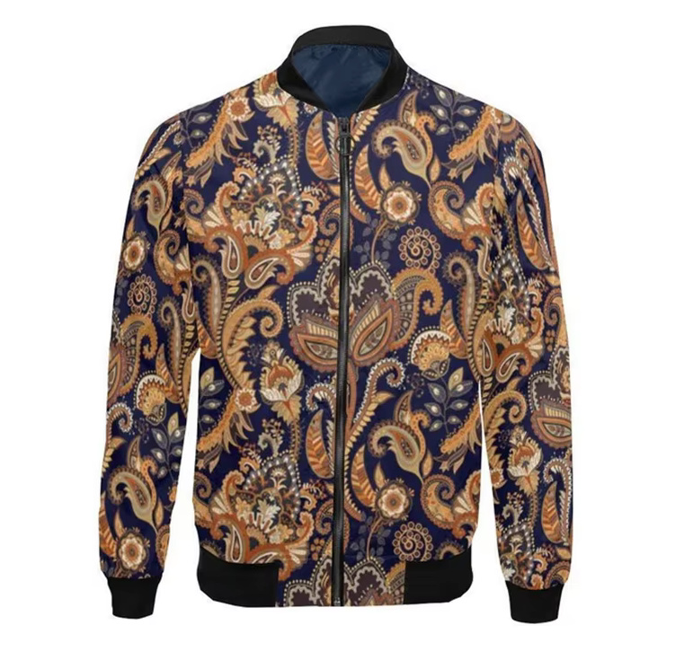 Herren Bomber Jacke Adam Schwarz Braun