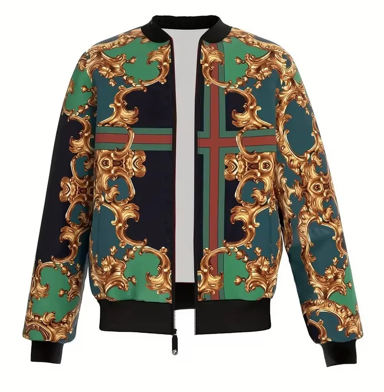 3D Print Herren Bomber Jacke Aloha