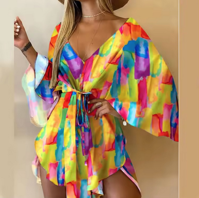 Mini Tunika Sommerkleid 2025 Antonie mit V Ausschnitt