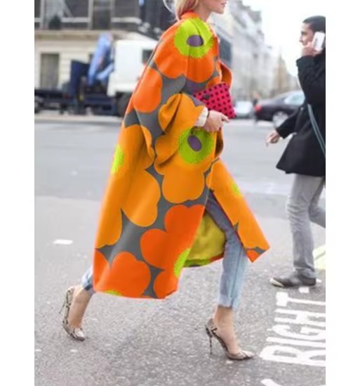 Streetwear Damen Herbst - Frühling Mantel Edgarda Bunt