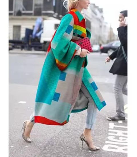 Streetwear Damen Herbst - Frühling Mantel Elna Bunt