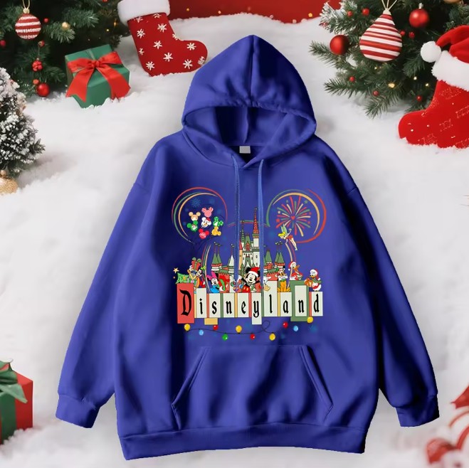 Disneyland Damen Weihnachtspullover in Dunkelblau