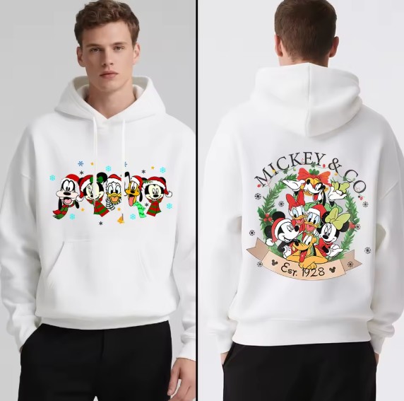Disney Mickey & Friends Herren Weihnachtspullover Nr1
