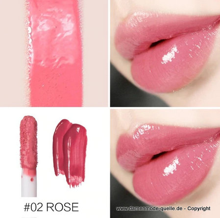 Glitzer Lipgloss Feuchtigkeitsspendend - 02 Rose