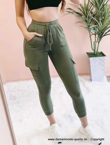 Freizeithose Jogginghose für Damen mit Taschen