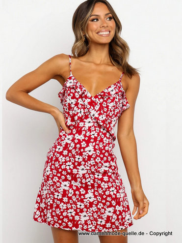 Retro-Print Mini Sommerkleid 