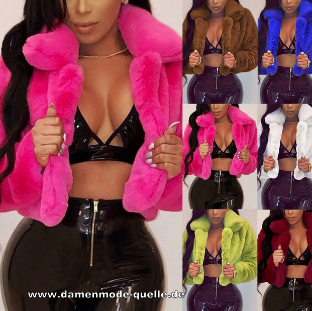 Kurze Sexy Winterjacke Clubwear versch Farben Ratenzahlung - Paypal