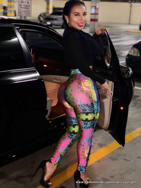 Multicolor Print Damen Leggings 2021