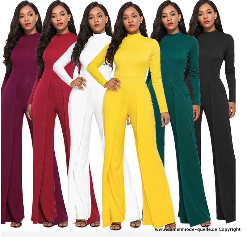 Jumpsuit Einteiler 2024 Elegantes Langarm Jumpsuit Overall 2021