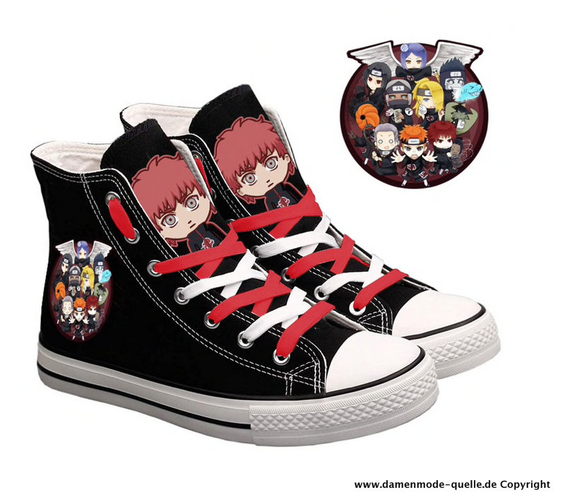 Cartoon Print Chucks Sneakers für Damen