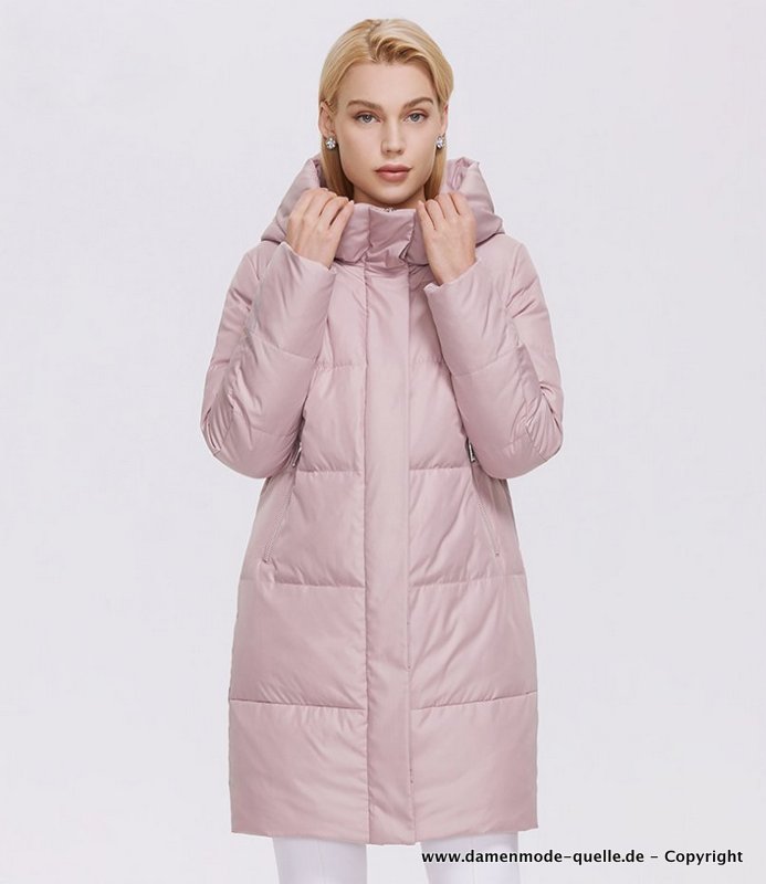 Wintermantel für Damen in Rosa