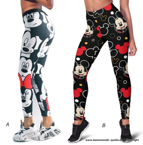 DISNEY Mickey Maus Damen Leggings