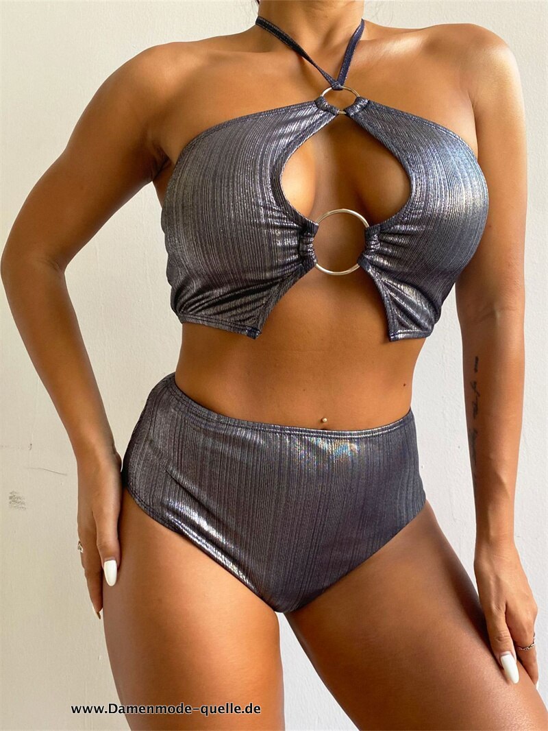 Sexy Herz Ausschnitt Push-Up Hohe Taille Bikini 2023 Brasilianische Bademode